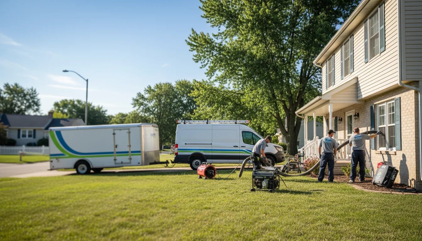 Flooded Basement Restoration And Cleanup With Repair in New Washington, OH near me